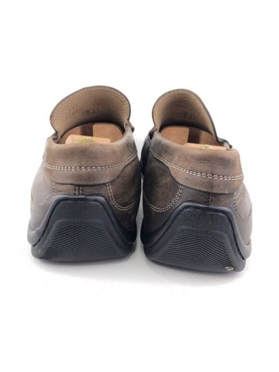 Ecco Brown Leather Casual Slip on Loafers EUR 44